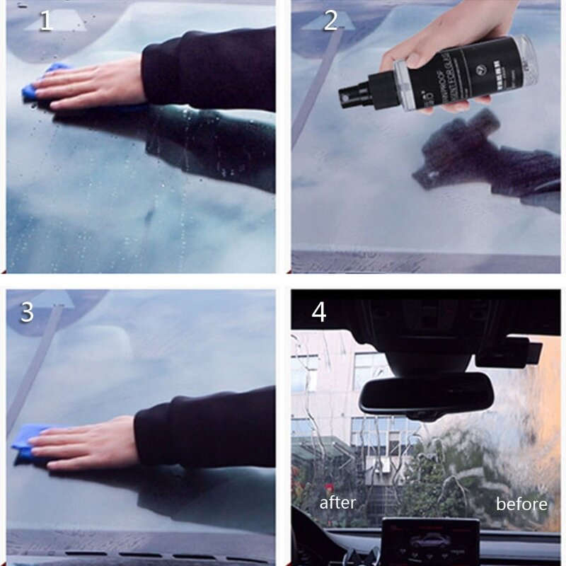 Limpiador de espejo retrovisor para coche, agente antiniebla Nano de 100ml, espray antiniebla