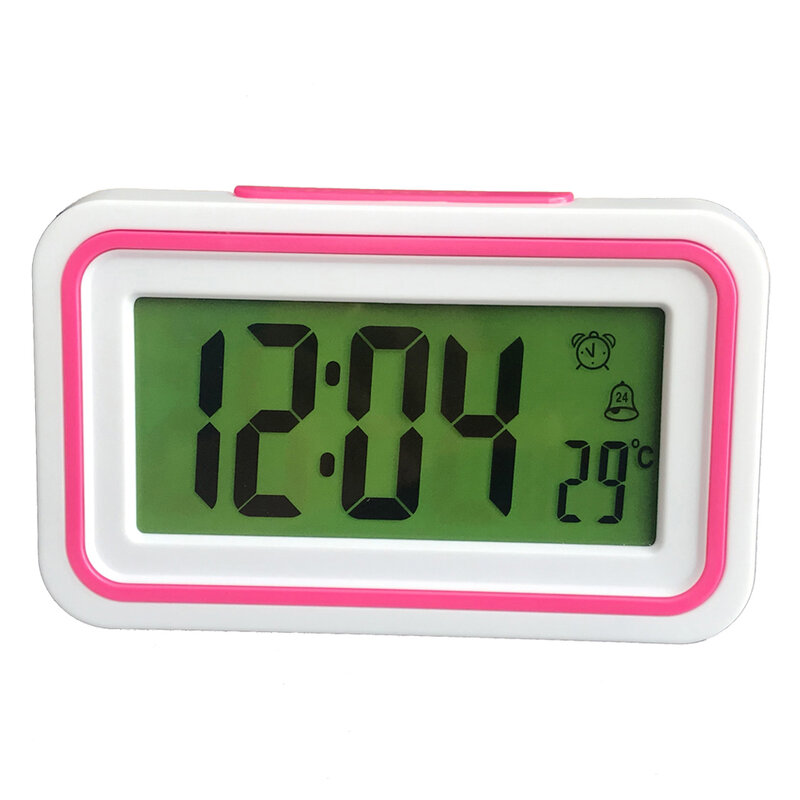 Rosyjski/włoski/hiszpański gadający zegar czas mówienia i temperatura cyfrowa tablica stół Alarm z funkcją drzemki zegar dziecko dziecko obudzić