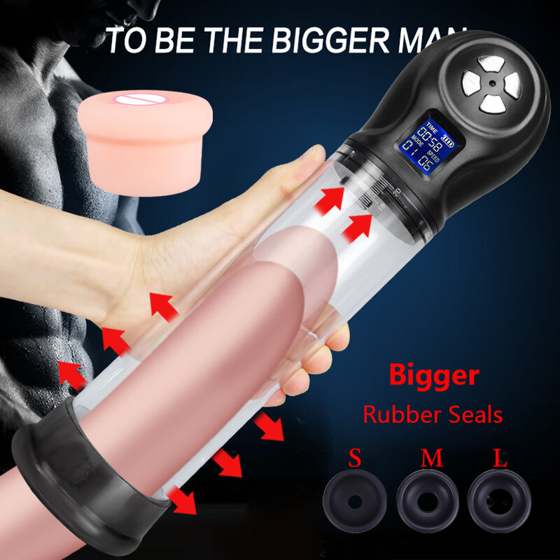 Pênis elétrico ampliação sexo brinquedo para homem bomba pênis massageador realçador bomba de vácuo pênis ereção usb recarregável sexules brinquedos