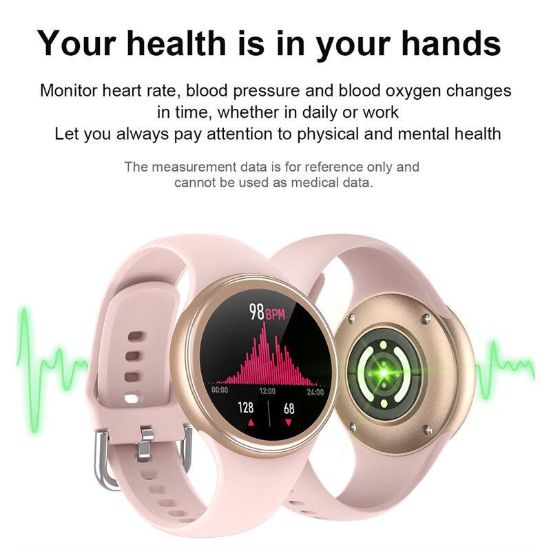 Lige relógio feminino smartwatch, novo estilo feminino, frequência cardíaca, pressão arterial, à prova d'água, previsão do tempo, para mulheres