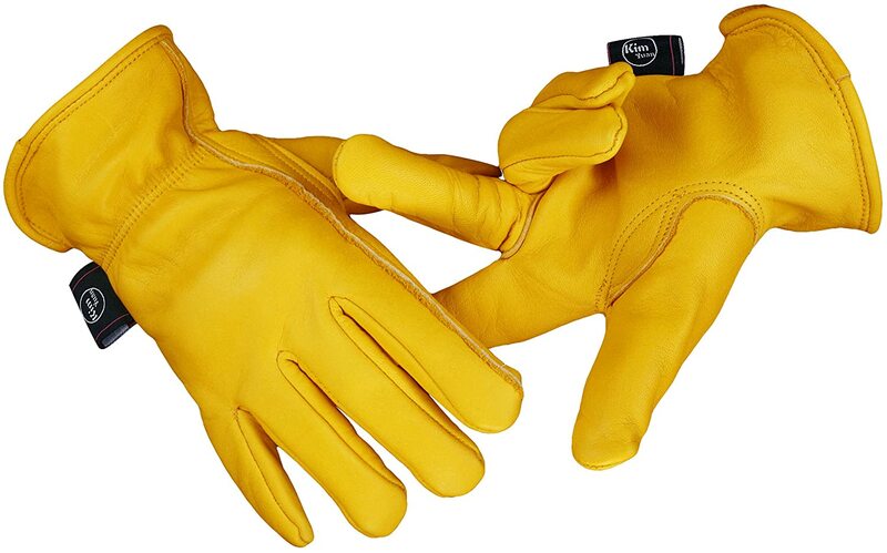 Leather gloves Handing workshop Gloves Driving/Riding/Gardening/Farm - Extremely Soft and Sweat-absorbent