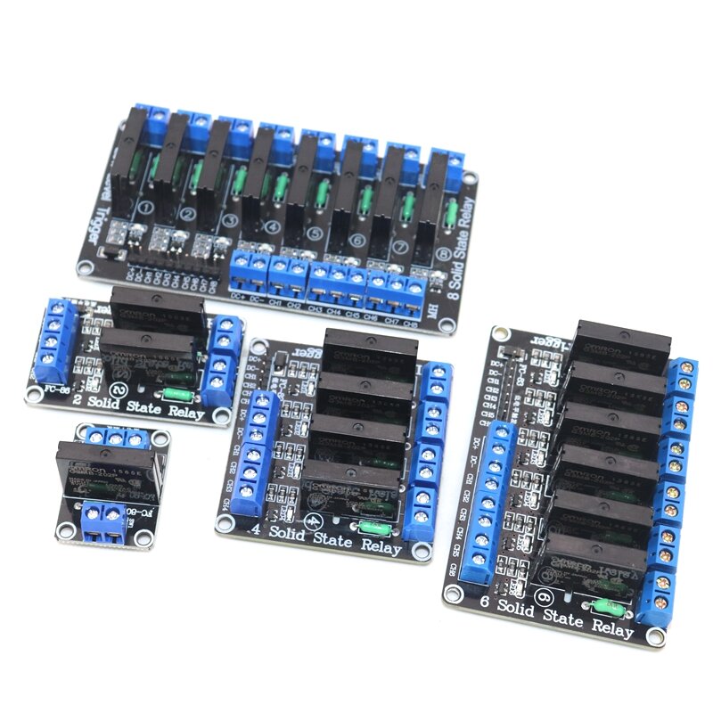 Module de relais à semi-conducteurs de bas niveau, 1 2 4 6 8 canaux 5V DC, relais SSR AVR DSP pour arduino Diy Ki