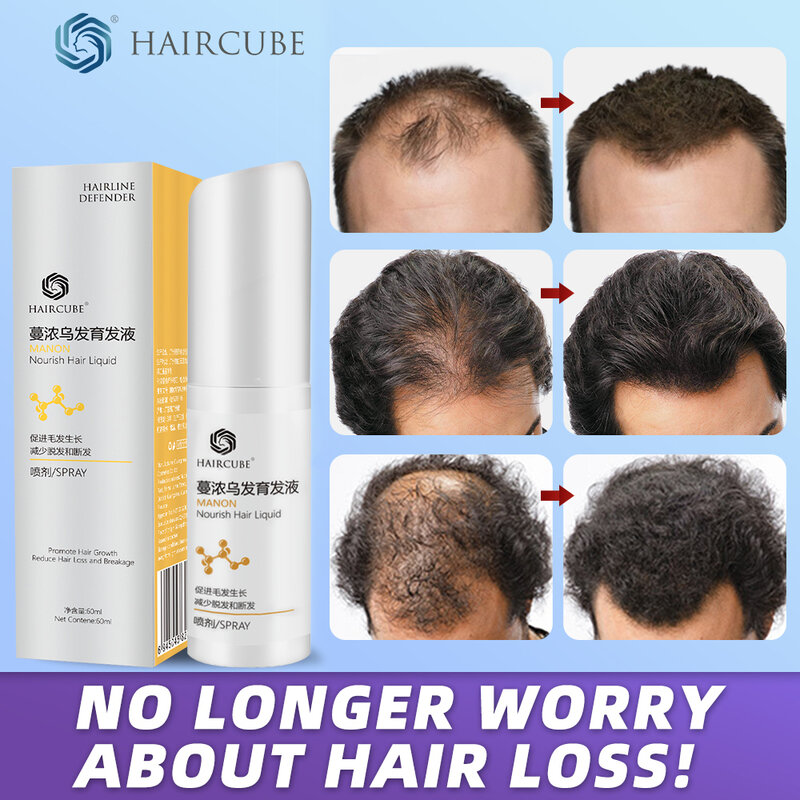 HAIRCUBE-aceite esencial de crecimiento rápido para hombres y mujeres, Kit de tónico para el cabello, suaviza el cabello, Spray Anti pérdida de cabello, reparación Natural, producto para el cuidado del cabello