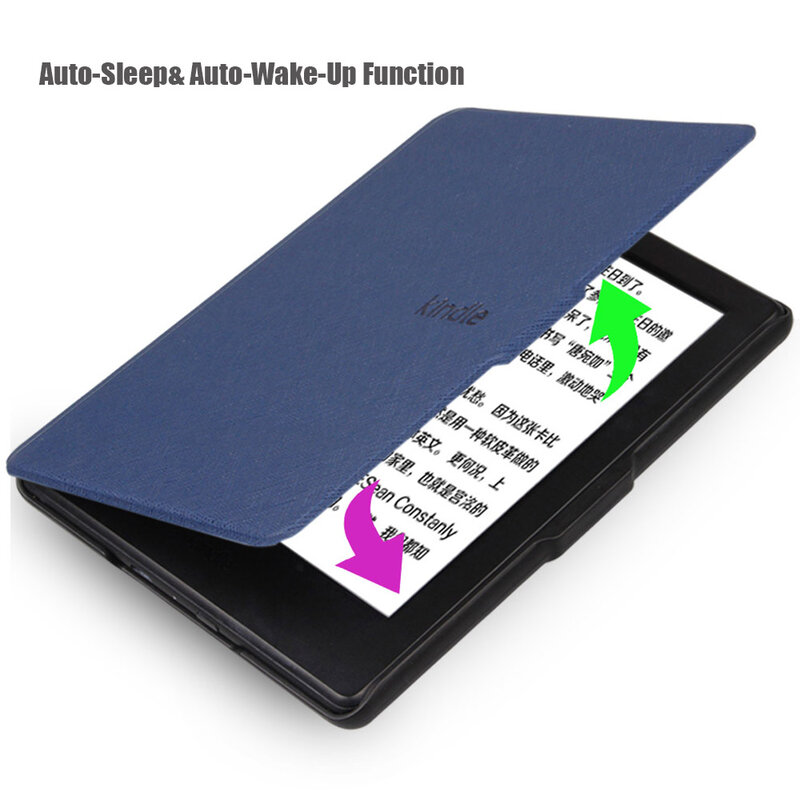 Funda protectora de cuero PU para Kindle, cubierta inteligente a prueba de golpes para Kindle 10th 2019 658 J9G29R, 658