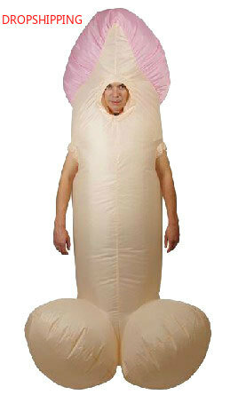 Halloween costume for men Inflatable Willy Adult costumes Fancy Dress Penis sexy anime suit disfraces adultos
