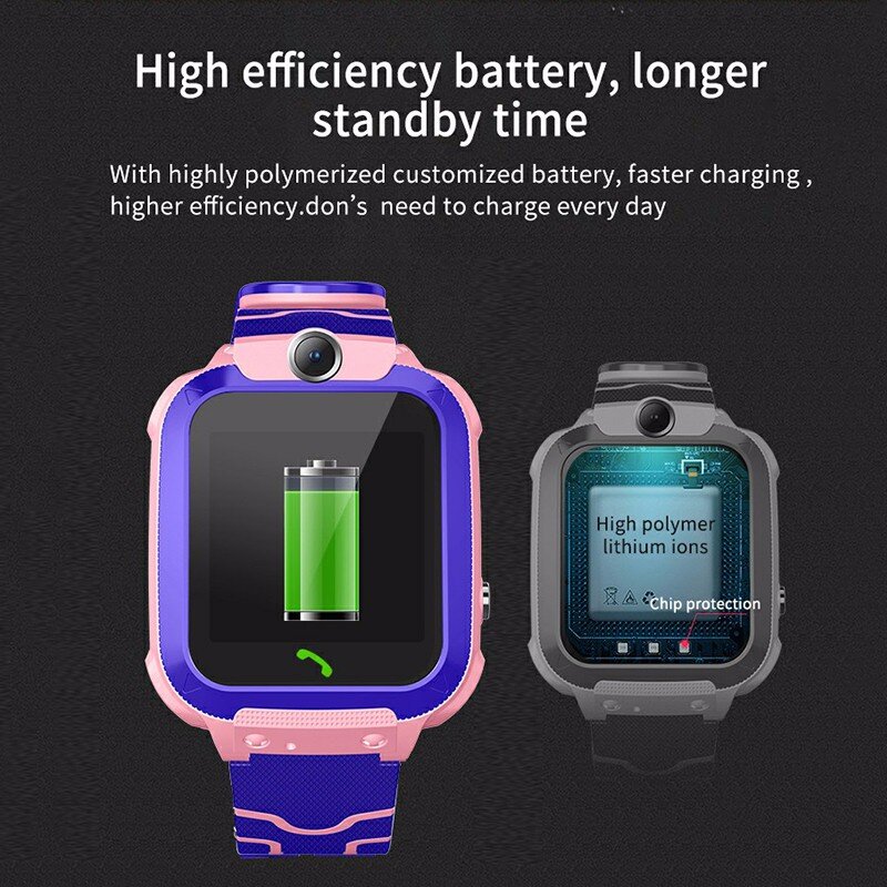Wodoodporny inteligentny zegarek dla dzieci dla dzieci SOS antil-lost Smartwatch dla dzieci 2G karta SIM zegar monitor lokalizacji inteligentne zegarki