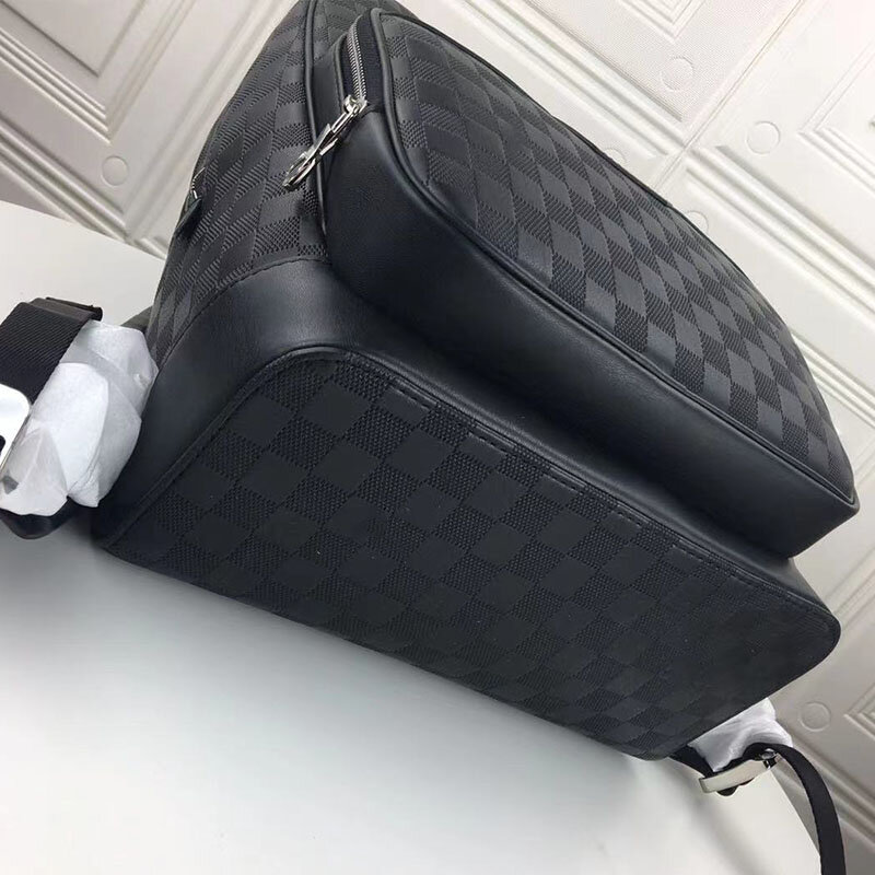 2021 novo couro cor pura unisex mochila única contratada coringa original luxo nobreza moda saco