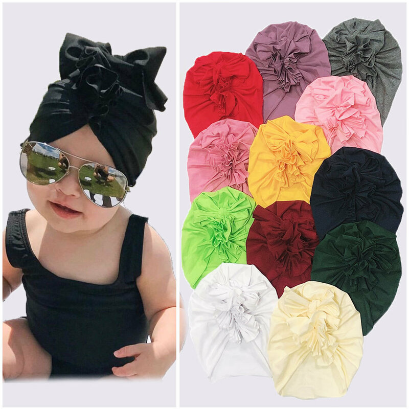 Turbante con lazo para bebé, diademas elásticas para niña recién nacida, accesorios para el cabello 2020