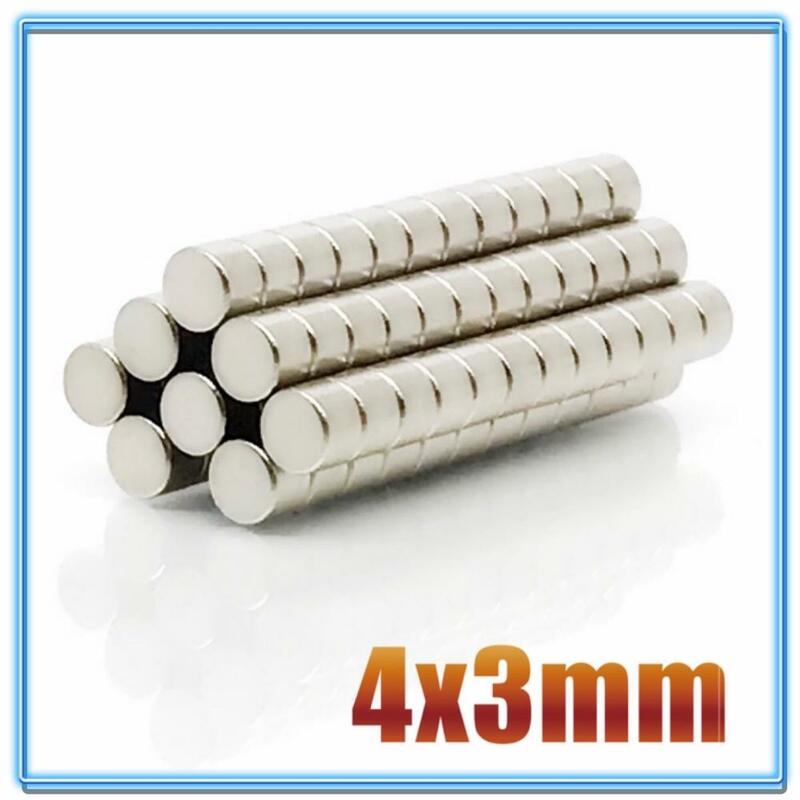 100~500Pcs N35 Round Magnet 4x1 4x1.5 4x2 4x3 4x10 Neodymium Magnet Permanent NdFeB Super Strong Powerful Magnets 4*1 4*2 4*3