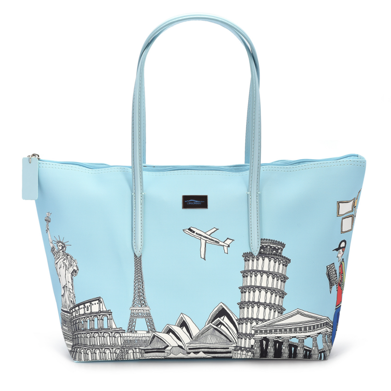 Crocrogo-디자이너 브랜드 악어 여성 숄더 토트 핸드백, 패션 쇼핑 학교 캐주얼 여행 노트북 지퍼 지갑 가방