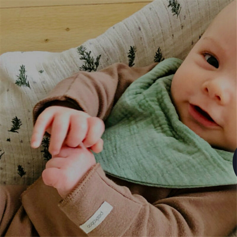 2Pcs ผ้าฝ้ายเด็ก Bibs ปรับสีทึบทารกแรกเกิดผ้าเช็ดตัวผ้าเช็ดตัวดูดซับทารก Burp ผ้าผ้าเช็ดตัวสามเหล...