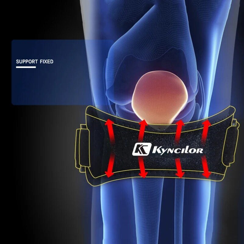膝蓋骨膝腱ストラッププロテクターガードサポート調節可能な膝パッドベルト付きスポーツ膝ブレースキーンパッドアウトドア