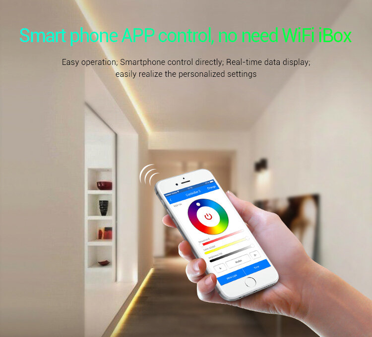 Milight WL5 WIFI LED Controller untuk RGB RGBW CCT Tunggal Warna Led Lampu Strip Pita Suara Amazon Alexa Aplikasi Ponsel remote Control