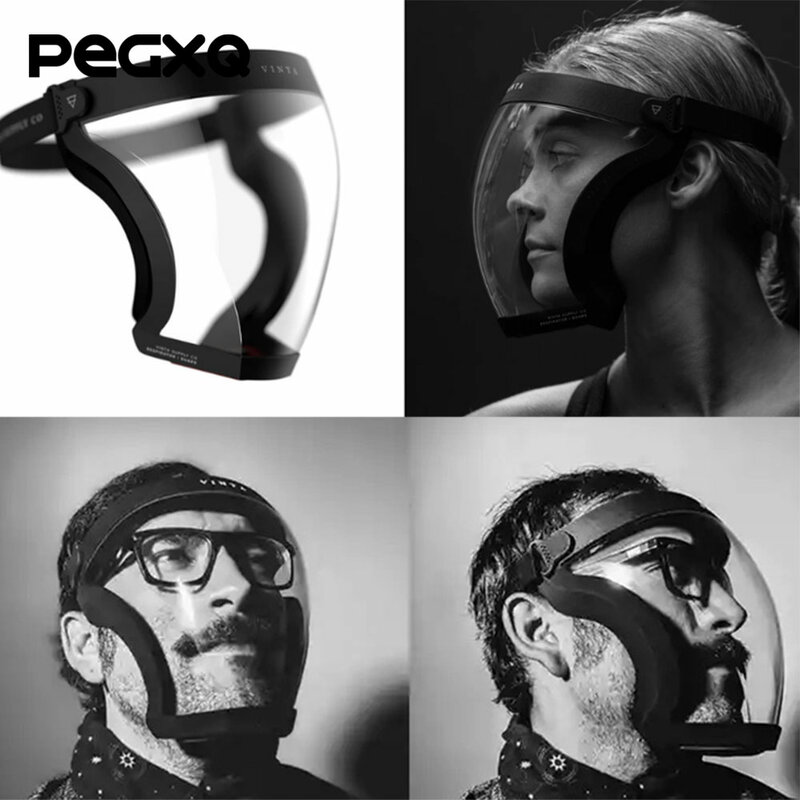 Активный Уход за кожей лица щит Шлем прозрачный Респиратор маска все включено защиты Многоразовые моющиеся прозрачного визуальный защитна...