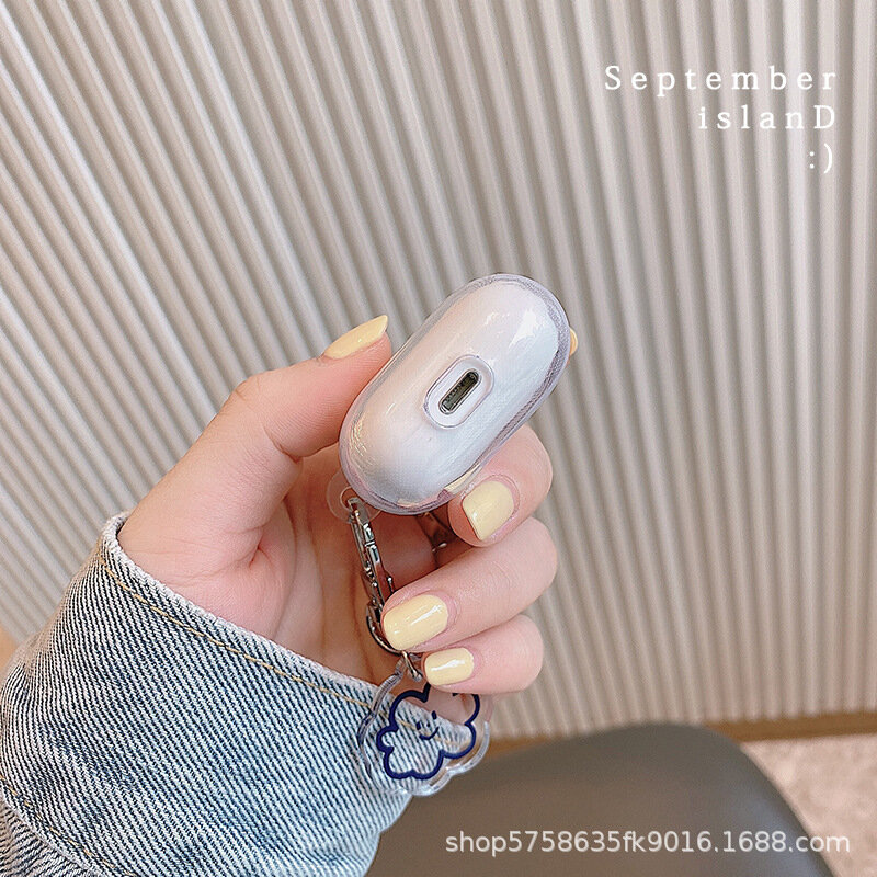 Cute-Bluetooth-custodia per auricolari per Apple Airpods Pro 3 1 2 custodia in Silicone per custodia per Iphone Airpods custodia per cuffie