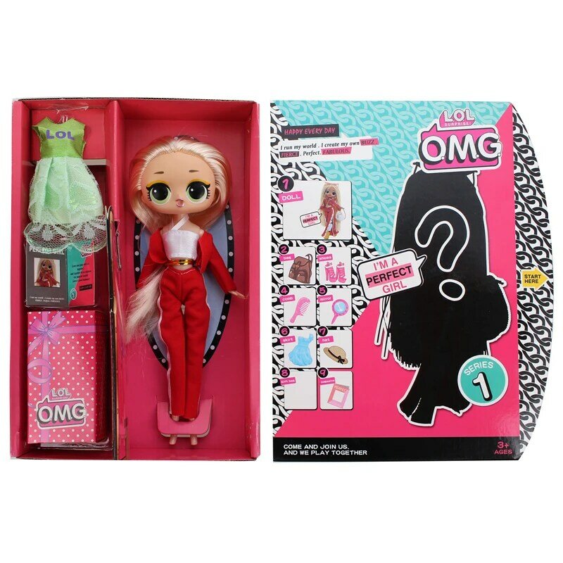 L. o. l. surpresa! Original lol bonecas surpresa bonito cabelo boneca diy manual caixa cega moda modelo boneca brinquedo para crianças presente