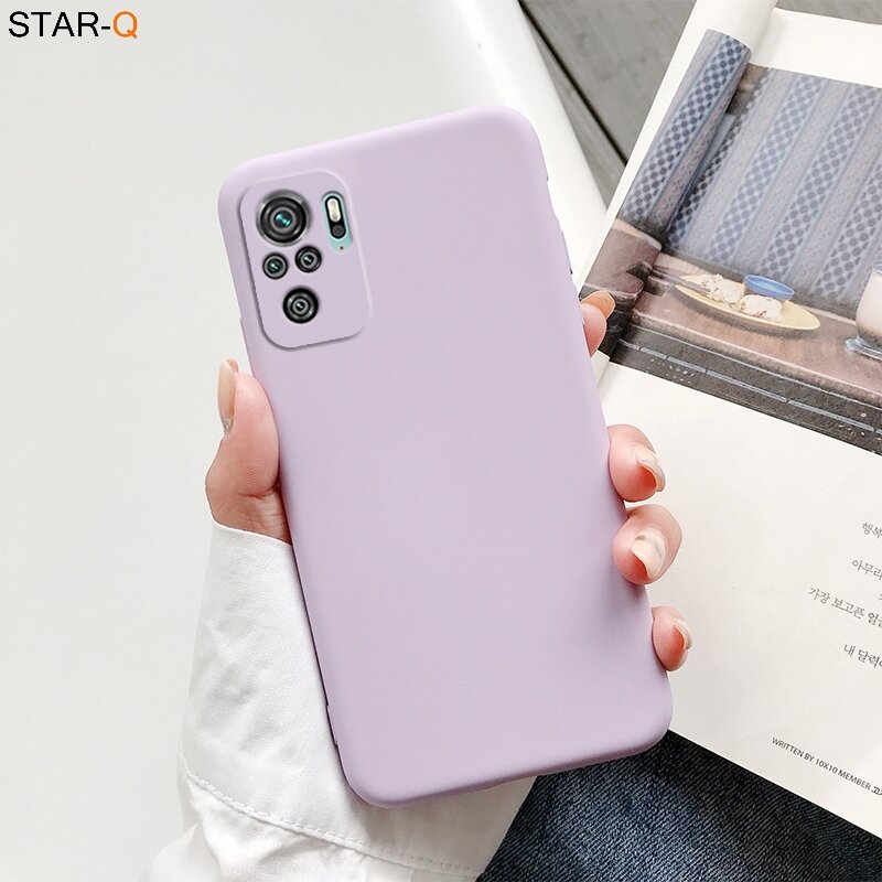 Camera Protector Silicone Telefoon Case Voor Xiaomi Redmi Note 10 / Note10 Pro 10S Candy Kleur Matte Soft Tpu back Cover