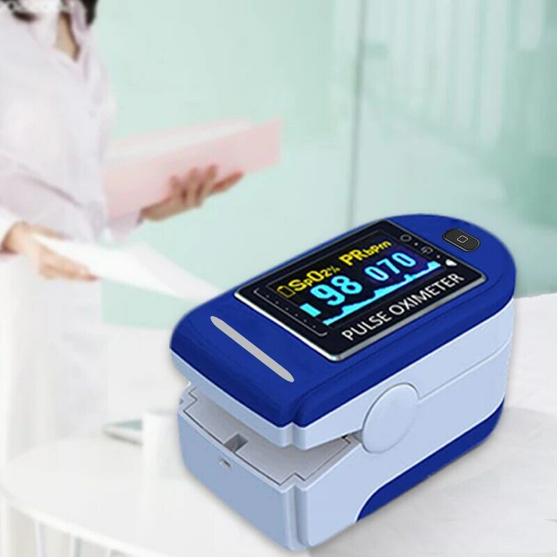 Ritmo cardíaco y oxígeno en la sangre de salud SPO2 oxímetro PR médico pruebas oxímetro de pulso de OLED pantalla oxímetro de Oximetro de dedo Oxymetre