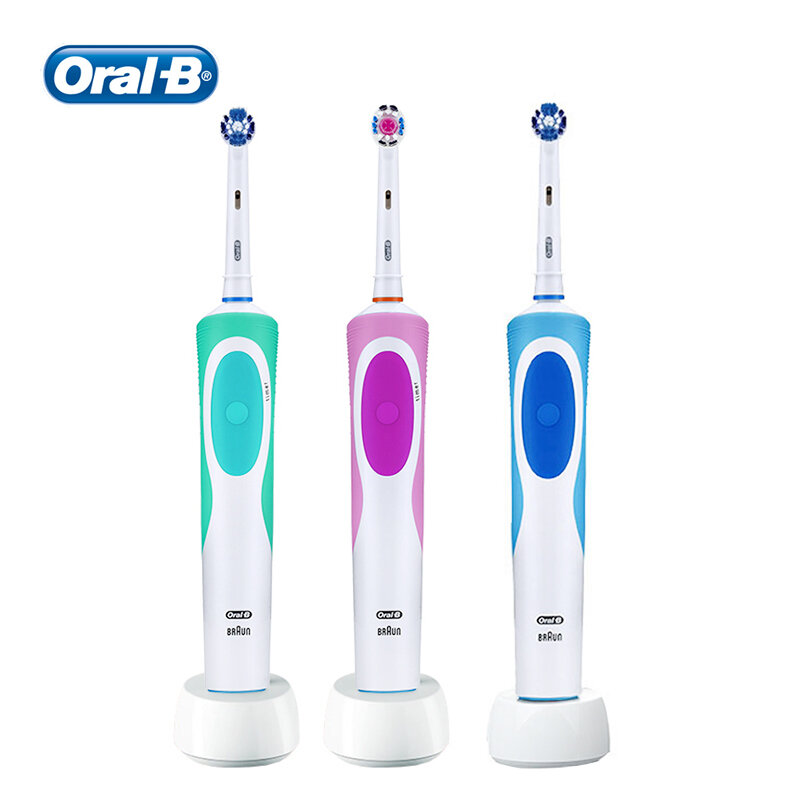 Oral-B Vitality 2D электрическая зубная щетка перезаряжаемая умная отбеливающая зубная щетка с заменой зубных щеток Oral B насадки