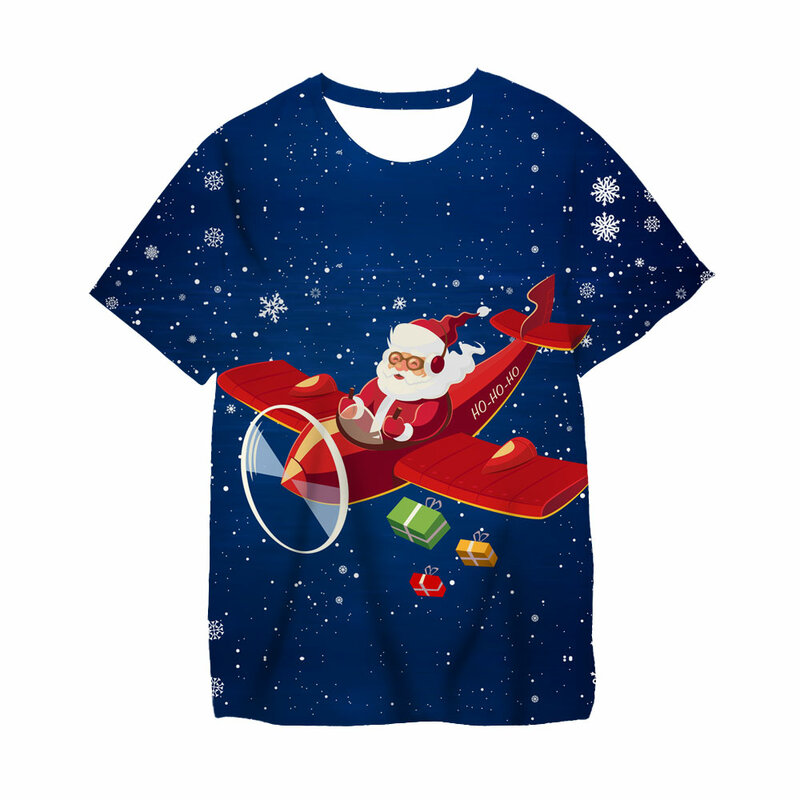 Kinder Kleidung Jungen Top T Frohe Weihnachten T Shirt Kinder Casual Shirts Mode Mädchen Kleidung Baby T-shirt Santa Claus T-shirt