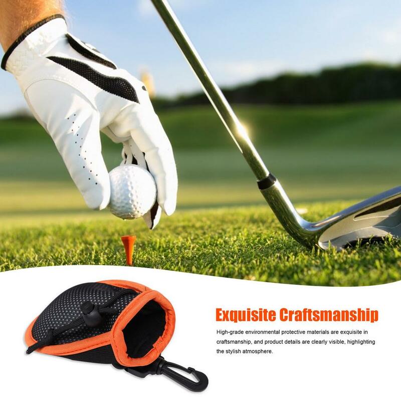 Sac de balle de Golf Portable, artisanat exquis de haute qualité, Mini sac à essuyer, sac de taille élastique souple, sac de Golf étanche