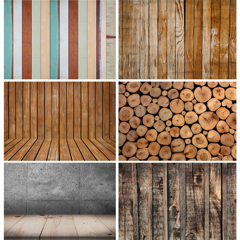 SHENGYONGBAO vinyle personnalisé planche de bois photographie décors accessoires planche de bois plancher Photo Studio fond 201119MKB-03