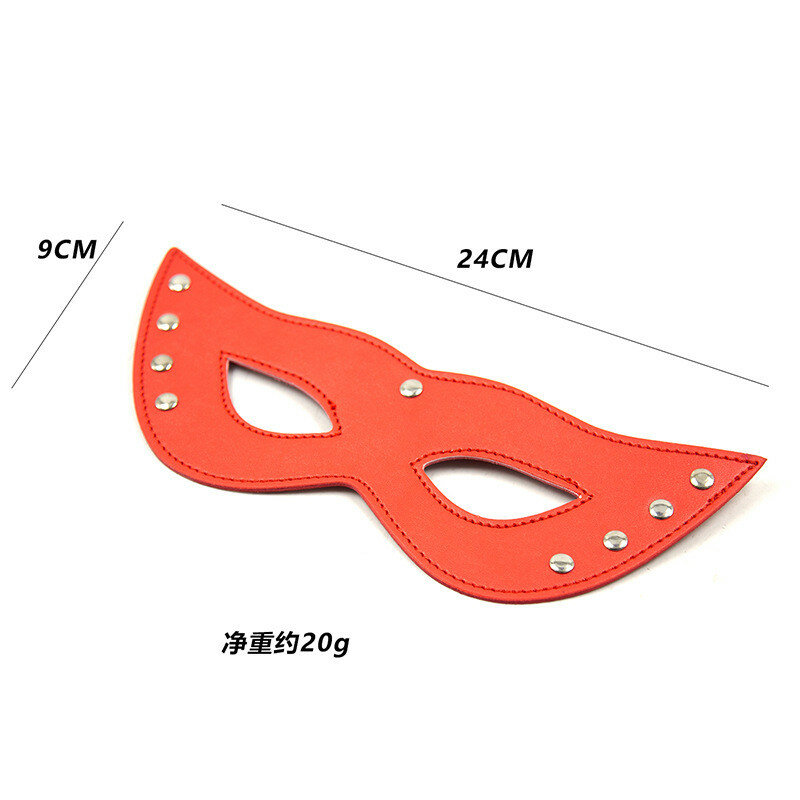 3 colors PU Leather Fetish Mask Flirt Sex Adult games Erotic Products Bondage BDSM Sex Mask for Couples Slave Game Sexy Patch