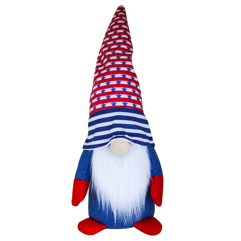 Кукла без лица День Независимости американский День Независимости заостренная шляпа кукла с ногами креативная кукла для пожилых