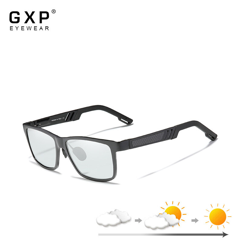 GXP Thời Trang Nhôm Kính Mát Mắt Kính Chống Chói Lái Xe Kính Chống Nắng Photochromic UV400 Ống Kính Phụ Kiện Mắt