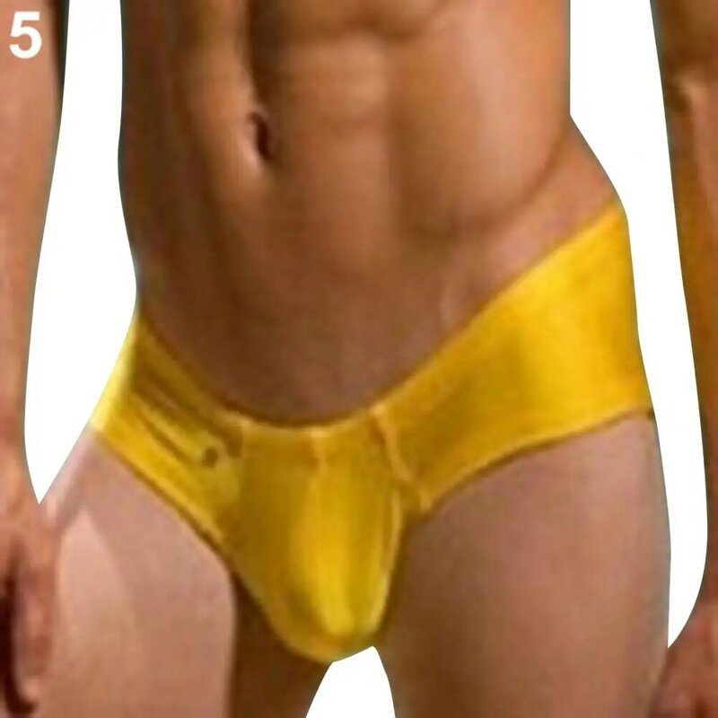 6 Kleuren Mans Lage Taille Lekkage Hip U Bolle Ontwerp Ondergoed Mannen Slips Sexy Doos Thongs M-XL