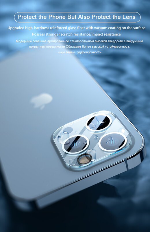 Защитная пленка для камеры для IPhone 13 11 12 Mini PRO MAX прозрачная устойчивая к царапинам задняя крышка объектив защитная пленка