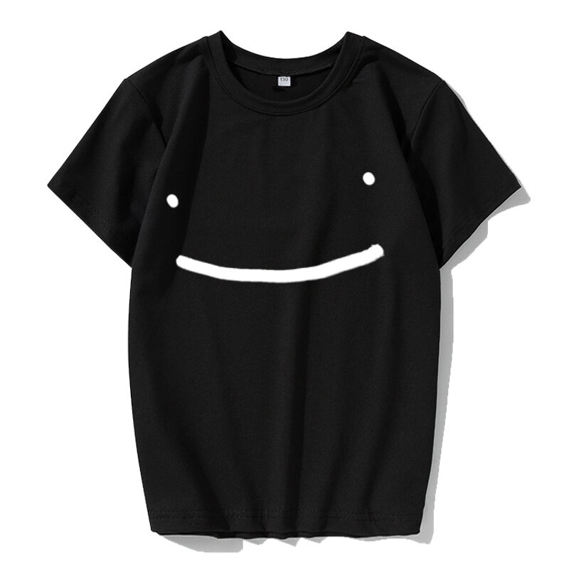 Camiseta de verano para niños Dreamwastaken, camisa de manga corta con cuello redondo, de algodón, holgada, informal, con patrón de dibujos animados
