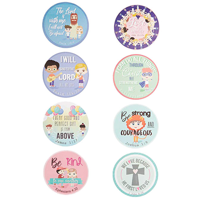 8 ontwerpen patroon 500pcs Religieuze Stickers Christelijke Bijbel Vers Sticker voor Kids jongen meisjes klassieke speelgoed cartoon stickers decal