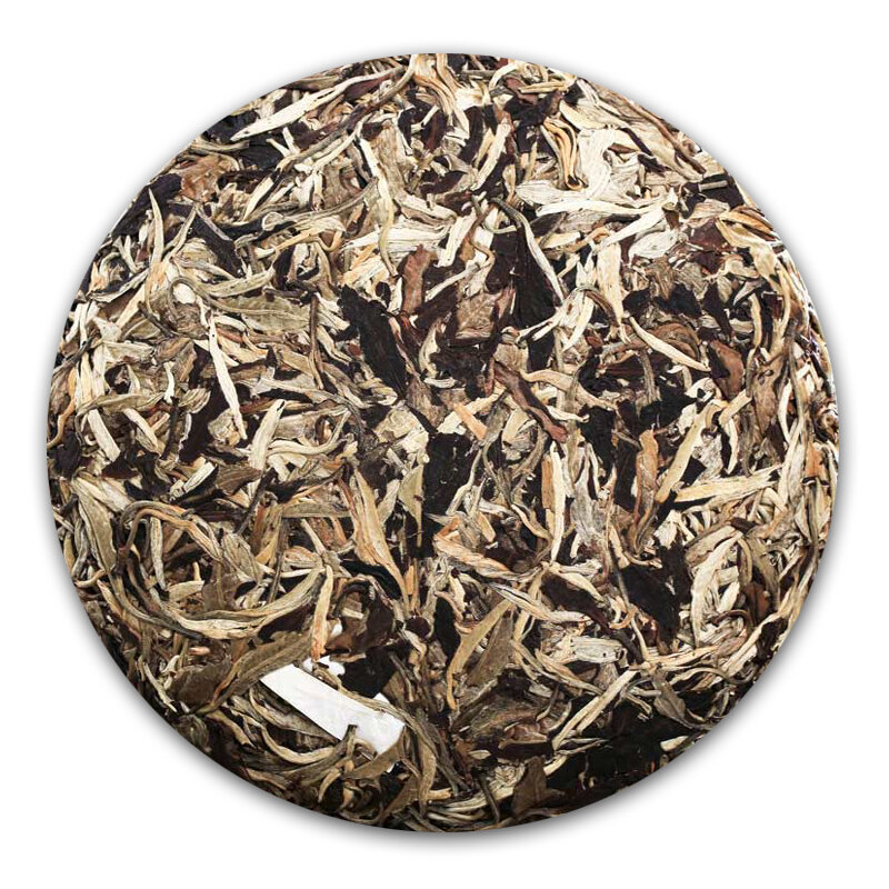 Nerd Tea Pu'er Tea Snow Lotus 357G Gushu Tea Hair Tip White Tea Pu'er Raw Tea Cake Ancient Tea