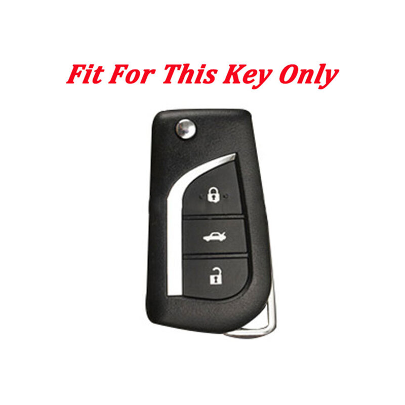 Pour Toyota Corolla Silicone Fob peau clé couverture clé protecteur à distance sans clé Coolbestda Silicone clé Fob couverture