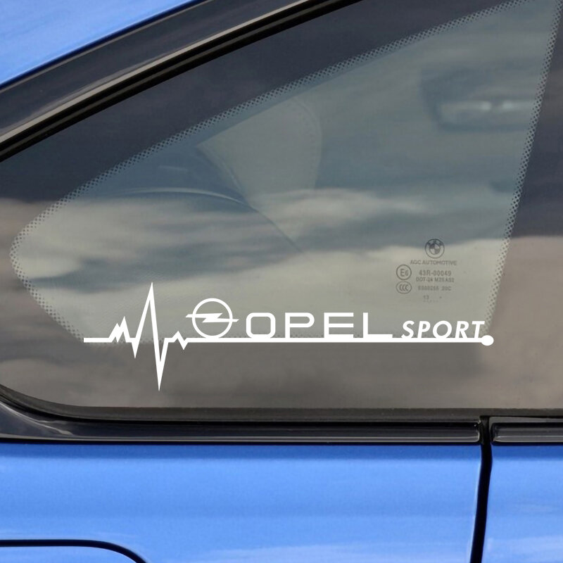 Opel astra h g j insignia mokka zafira corsa vectra c d antara 스포츠 엠 블 럼 자동차 액세서리에 대 한 2pcs 자동차 사이드 창 스티커