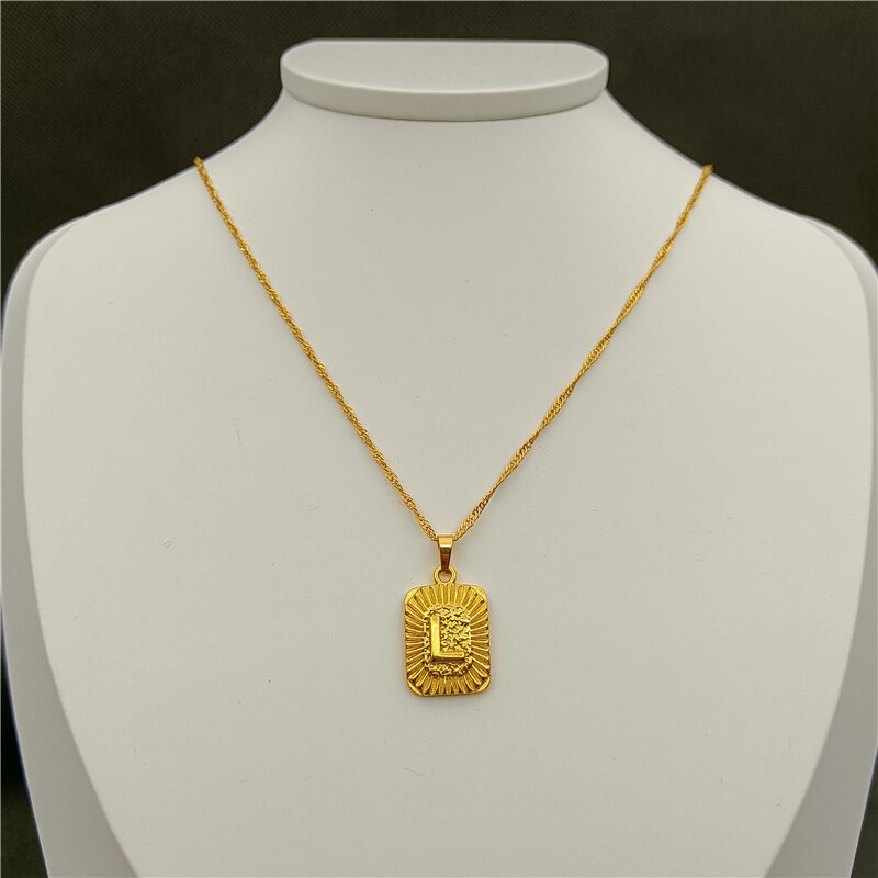 Индивидуальное ожерелье A-Z на заказ, модный юбилейный подарок из нержавеющей стали