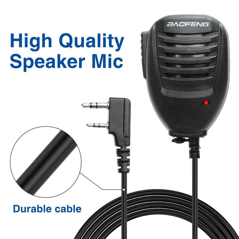 Nieuwe Baofeng UV5R Microfoon Speaker Microfoon Voor Baofeng Draagbare Ham Radio UV-5R BF-888S UV-82 UV-S9 Plus Handheld Walkie Talkie