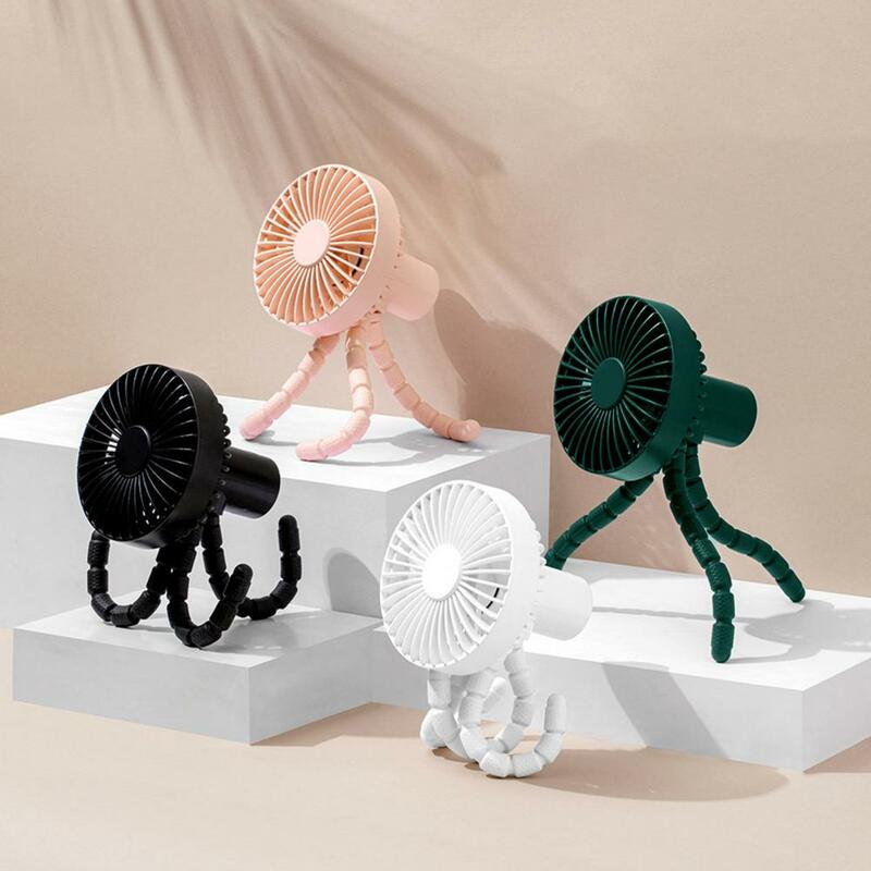 Convenient Desk Fan Multifunctional Quiet Operation Speed Control Knob Plastic Portable Cooling Fan Easy to Use for Home