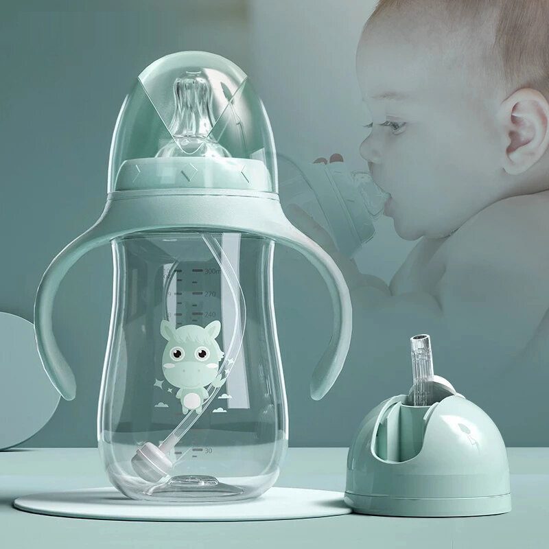 Biberons multifonctionnels à double usage pour bébé, sans BPA, pour boire du lait ou de l'eau