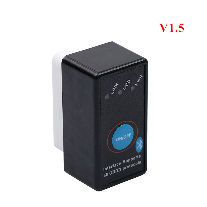 Мини-адаптер Bluetooth ELM327 V1.5, с переключателем, поддержка полной версии, Bluetooth ELM 327, Bluetooth ELM327 в 1,5, OBD2, Bluetooth-адаптер для OBD2