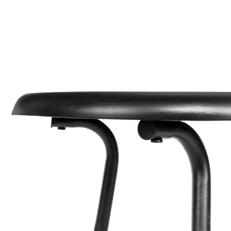 새로운 크리 에이 티브 인간의 모양의 접이식 라운드 철 의자 블랙 패션 크리 에이 티브 홈 거실 레저 바 의자