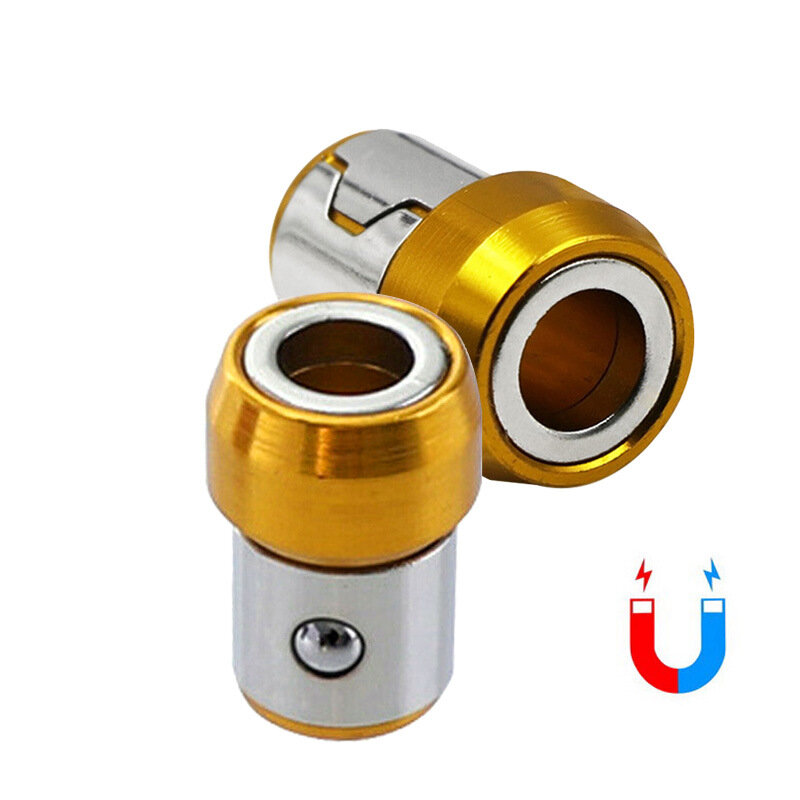 Universal-Magnet Ring 1/4 "Metall Schraubendreher Bit Magnetische Ring Für 6,35mm Schaft Anti-Korrosion Bohrer Magnet leistungsstarke Ring