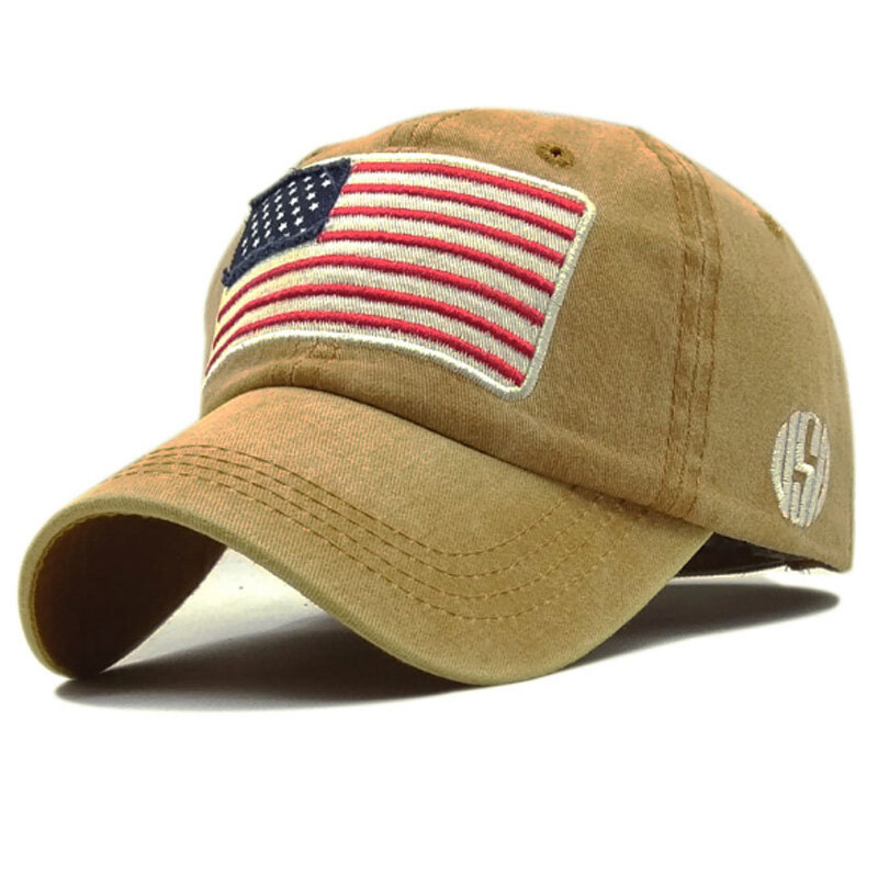 Gorra de béisbol de camuflaje con bandera de EE. UU. Para hombre y mujer, gorro con cierre trasero, gorra de camionero con bandera americana del ejército, Gorras de alta calidad