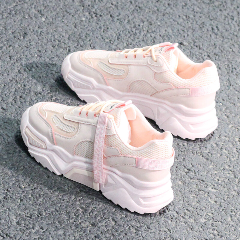 The new spring 2020 fashion women's shoes sneakers show high running shoes platform comfortable breathable trend