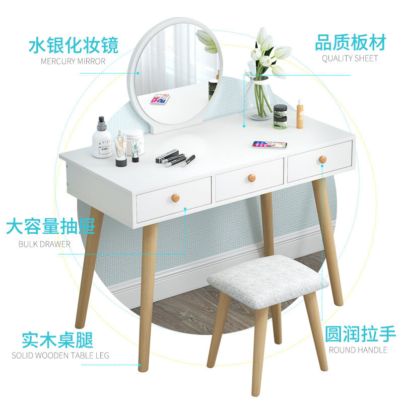 小さな部屋のためのドレッシングテーブル,モダンな家具,ミニマリスト