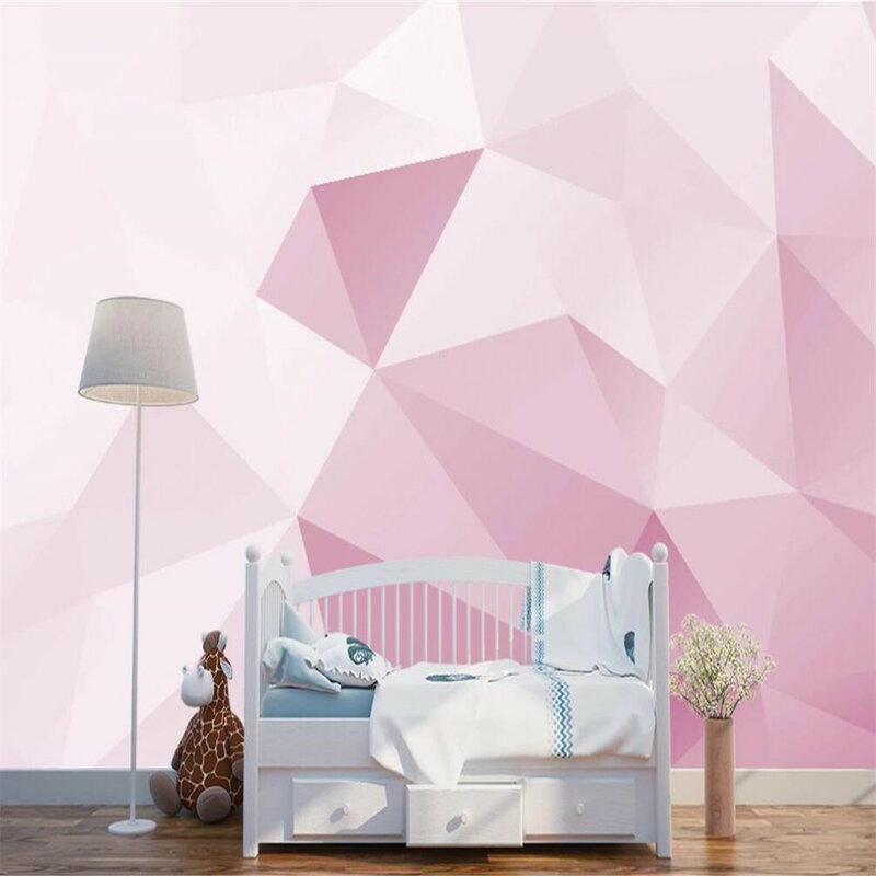 Tranh treo tường combo 3 bức tranh vải canvas treo phòng ngủ phòng khách bộ  3 tranh màu hồng phấn - MixASale