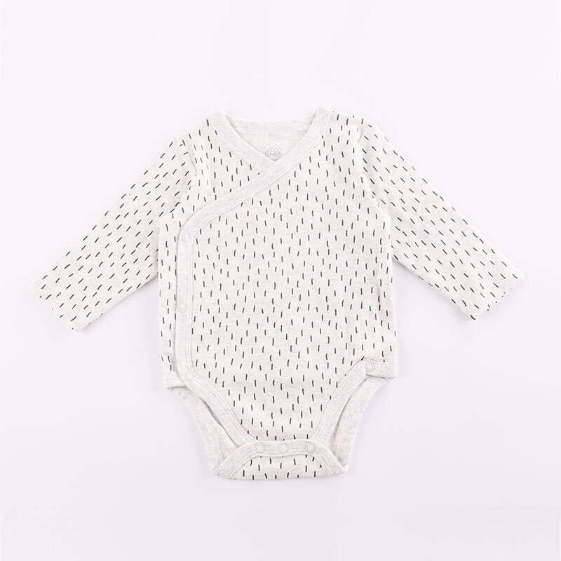 Bebê de uma peça roupas novos meninos e meninas do bebê triângulo algodão puro hatchcoat primavera e outono manga longa ao ar livre roupas