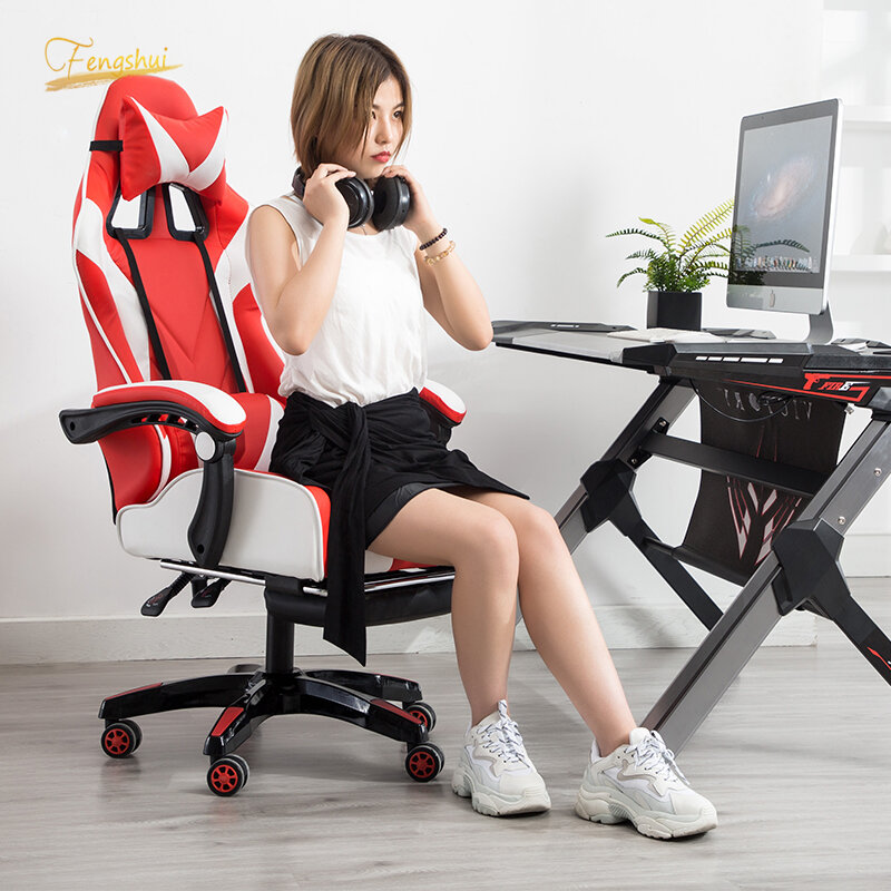 Cadeira profissional para escritório, cadeira giratória para jogos e computador, com wifi, wcg