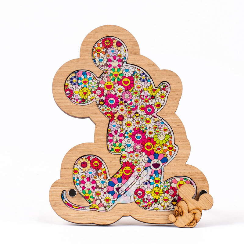 Puzzle in legno di topolino Puzzle per bambini alta difficoltà Puzzle in legno Super difficoltà regalo alieno per bambini